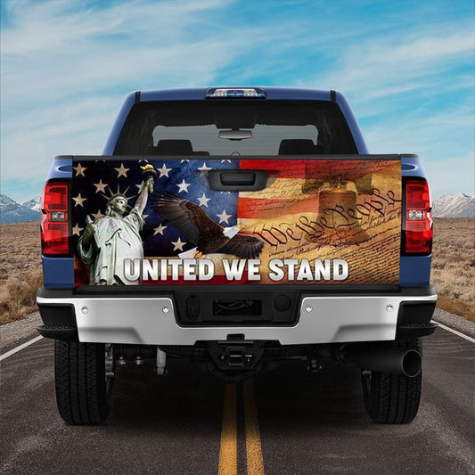 Military Car Wrap, United We Stand Truck Tailgate Wrap Patriotic Independence Day Gift