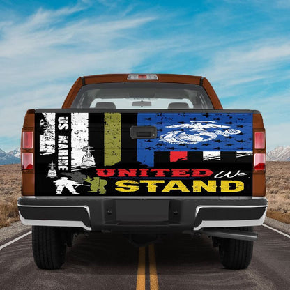 Military Car Wrap, United We Stand Truck Tailgate Wrap Us Army Marine Tailgate Graphic Wraps Car Decorations