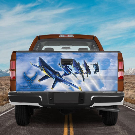 Military Car Wrap, Us Air Force Tailgate Wraps For Trucks Navy Aviation Art Tailgate Sticker Military Aircraft