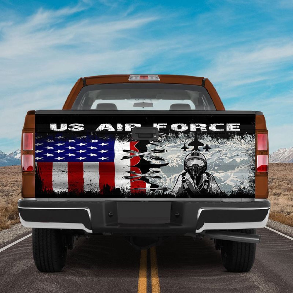 Military Car Wrap, Us Air Force Vinyl Graphic Decal Sticker Patriotic Tailgate Truck Wraps For Memorial Holidays