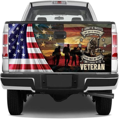 Military Car Wrap, Veteran Independence Day Truck Tailgate Wrap It Cannot Be Inherited Memorial Day Gifts