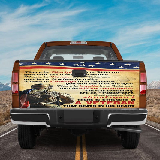Military Car Wrap, Veteran Truck Tailgate Decals American Honor Veteran Tailgate Decals For Trucks Graphic Wrap