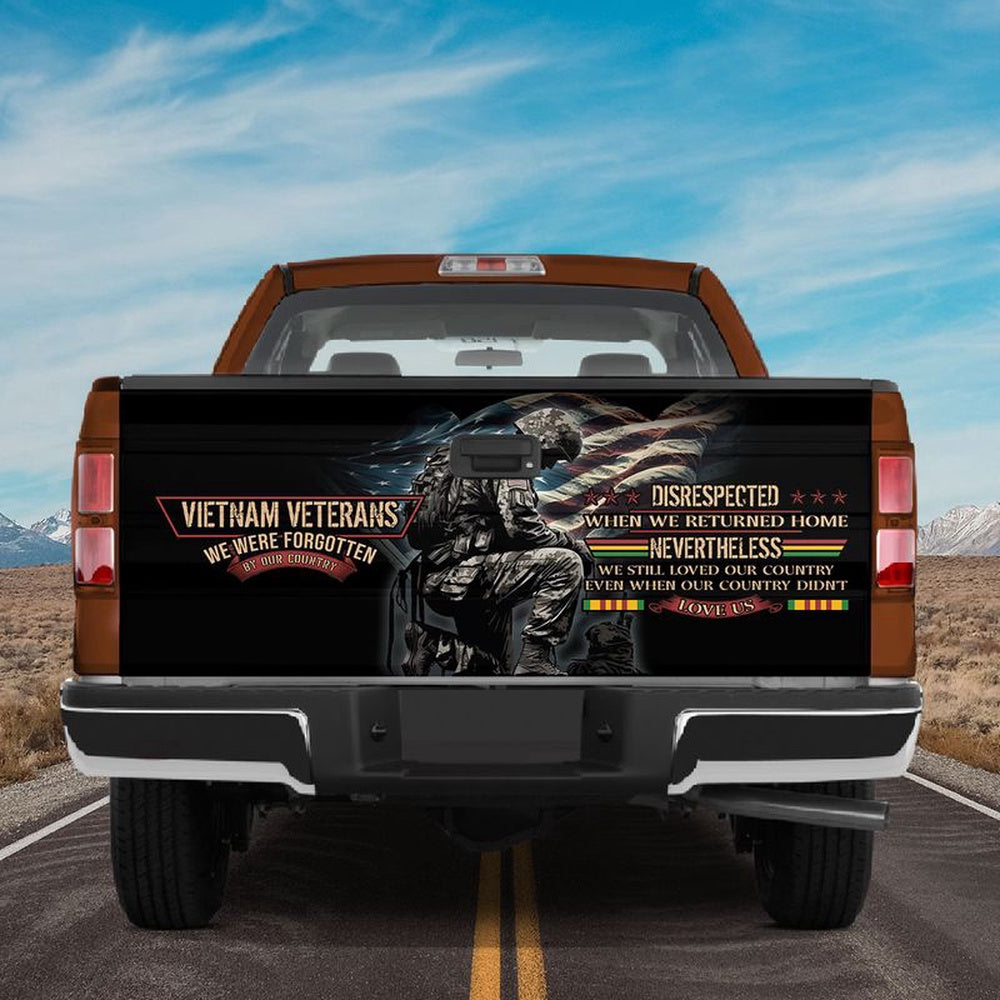 Military Car Wrap, Vietnam Veteran American Truck Tailgate Wrap Fallen Veteran Car Vinyl Decal Car Decorations