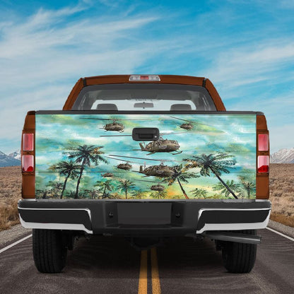 Military Car Wrap, Vietnam War Tailgate Vinyl Graphic Wrap Veteran Tailgate Decals American Patriot Veteran