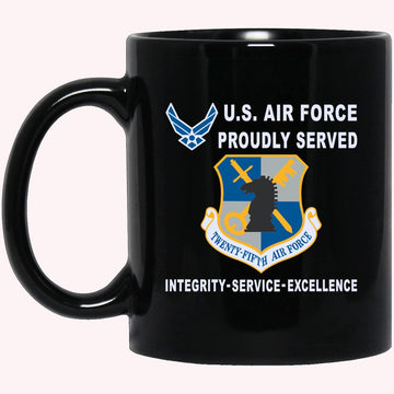 Military Coffee Mugs, US Air Force Intelligence Command Proudly Served-D04 Black Mug