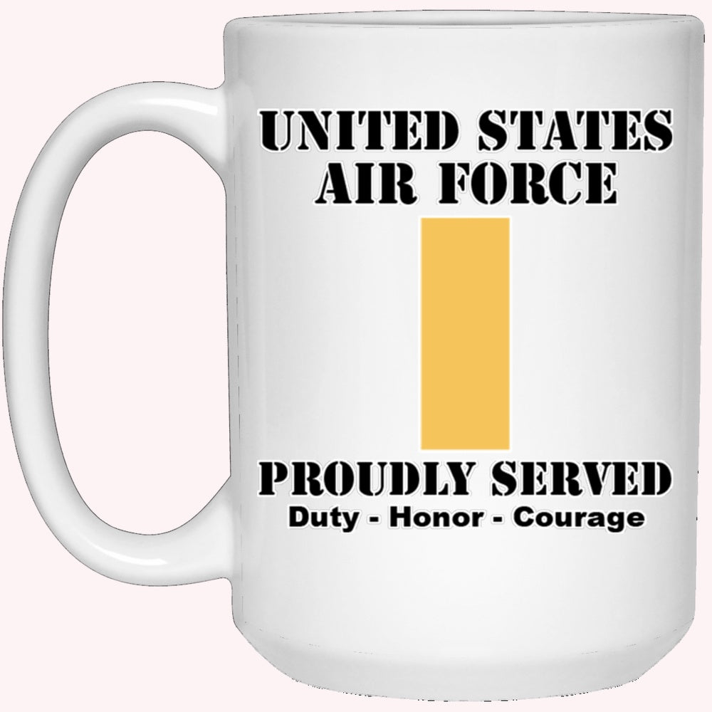 Military Coffee Mugs, US Air Force O-1 Second Lieutenant 2d Lt O1 Comm   Furlidays Plus