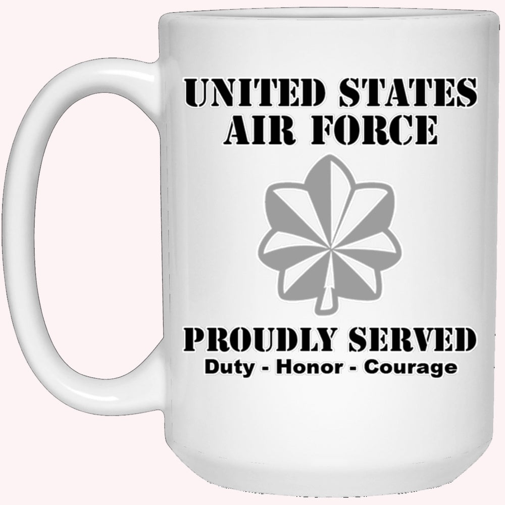 Military Coffee Mugs, US Air Force O-5 Lieutenant Colonel Lt Co O5 Field Officer Ranks White Coffee Mug