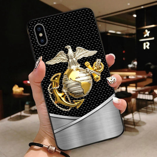 Military Phone Cases, Normal Phone Case All Over Printed United States Marine Corps, Veteran Phone Case