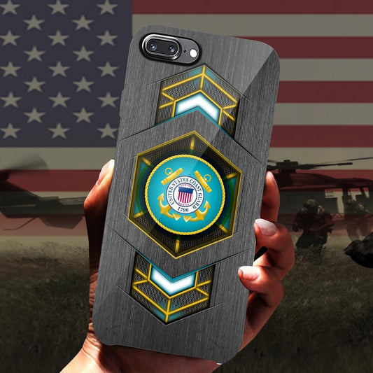 Military Phone Cases, US Coast Guard Phone Case For Military,Gifts For Veteran Phone Case, Veteran Phone Case
