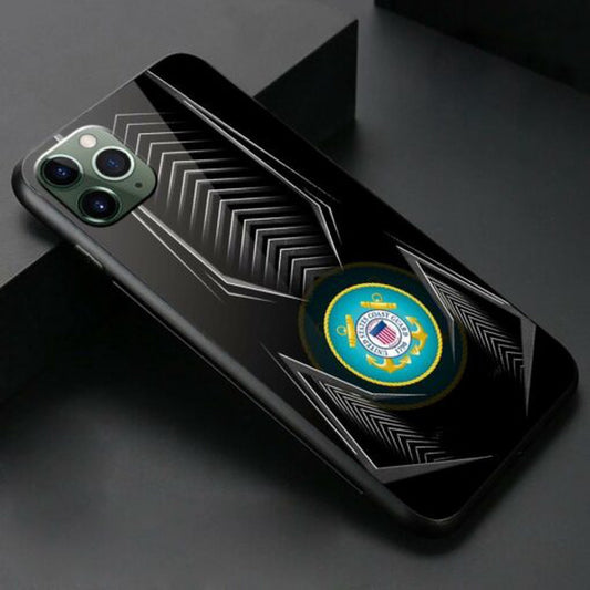 Military Phone Cases, Us Coast Guard Armor Style Phone Case, Veteran Luminous Phone Case, Veteran Phone Case
