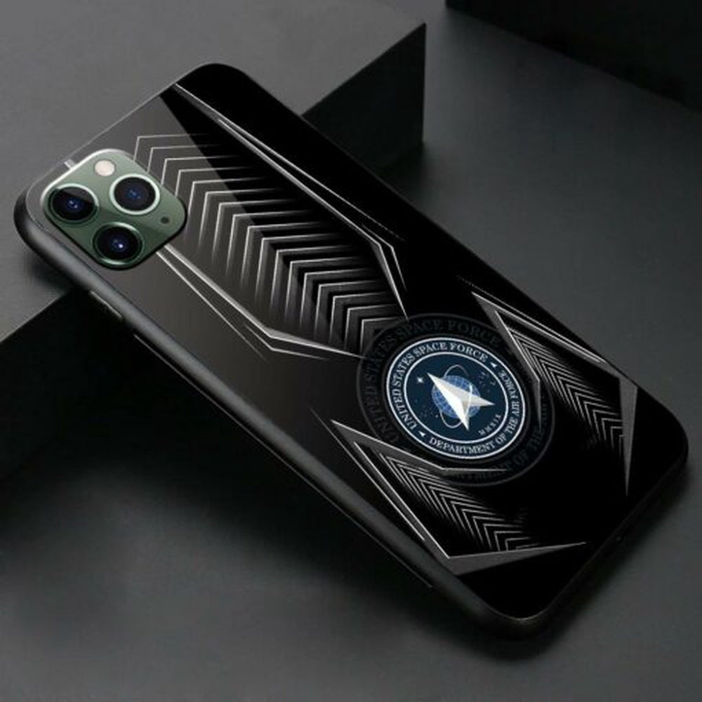 Military Phone Cases, Us Space Force Armor Style Phone Case, Veteran Luminous Phone Case, Veteran Phone Case