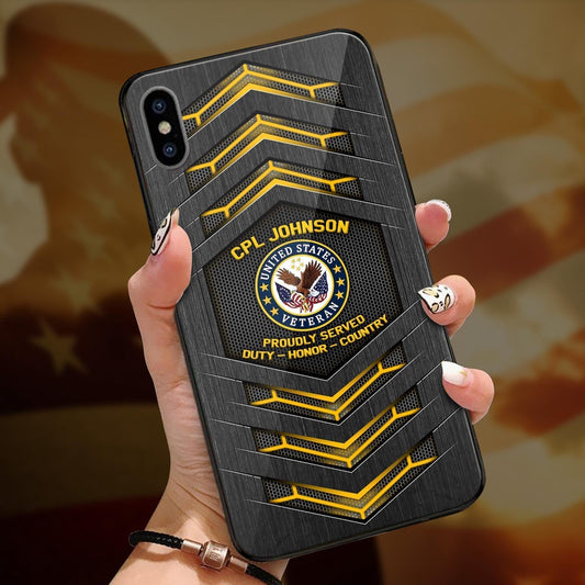 Military Phone Cases, Us Veteran US Military Us Veteran Custom Phone Case All Over Printed, Veteran Phone Case