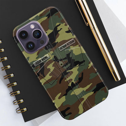 Military Phone Cases, Vietnam Veteran Phose Case, US Military Phone Case, Camo Phone Case, Veteran Phone Case