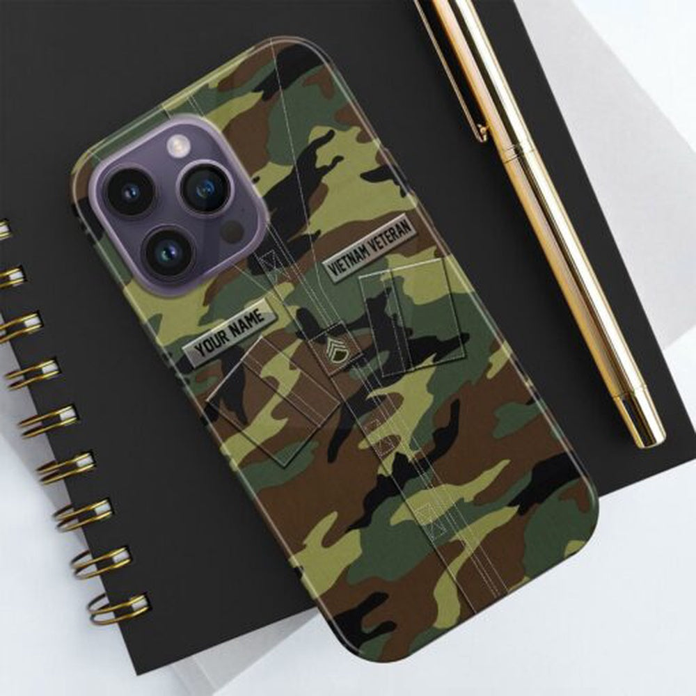 Military Phone Cases, Vietnam Veteran Phose Case, US Military Phone Case, Camo Phone Case, Veteran Phone Case