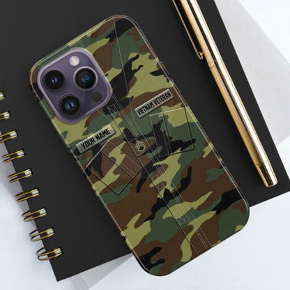 Military Phone Cases, Vietnam Veteran Phose Case, US Military Phone Case, Camo Phone Case, Veteran Phone Case