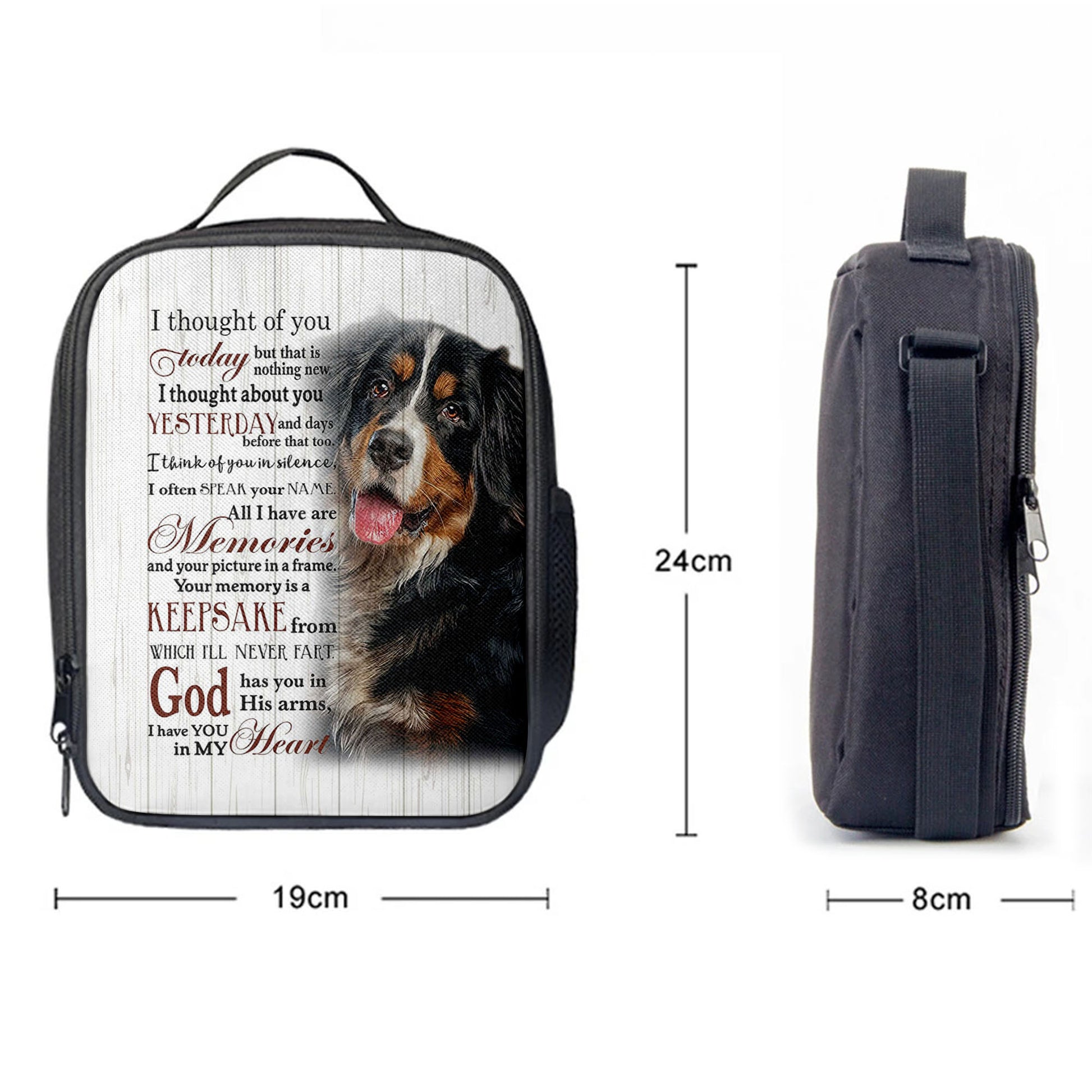 Mountain Dog I Thought Of You Today Lunchbag, Christian Lunch Bagl Lunchbag, Religious Lunchbag