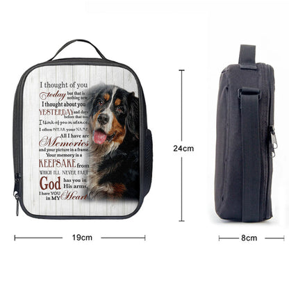 Mountain Dog I Thought Of You Today Lunchbag, Christian Lunch Bagl Lunchbag, Religious Lunchbag