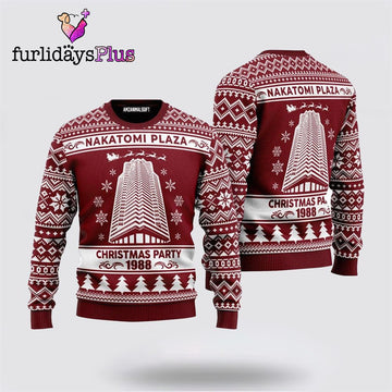 Nakatomi Plaza 1988 Urly Christmas Sweater ,Christmas Ugly Sweater For Men, Women