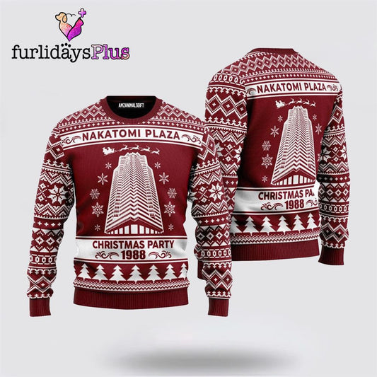 Nakatomi Plaza 1988 Urly Christmas Sweater ,Christmas Ugly Sweater For Men, Women