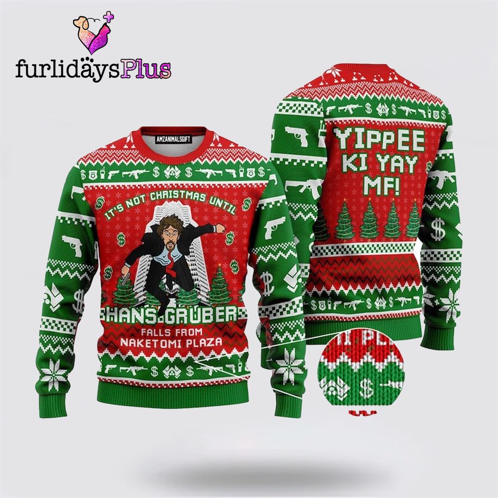 Nakatomi Plaza Ugly Christmas Sweater, Christmas Pattern Ugly Sweater ,Christmas Ugly Sweater For Men, Women