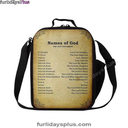 Names Of God Lunchbag, The Old Testament, Christian Lunchbag