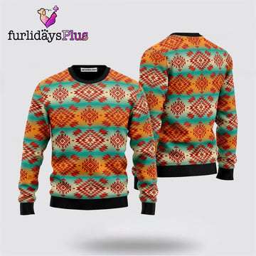 Native American Fabric Pattern Sweater ,Christmas Ugly Sweater For Men, Women