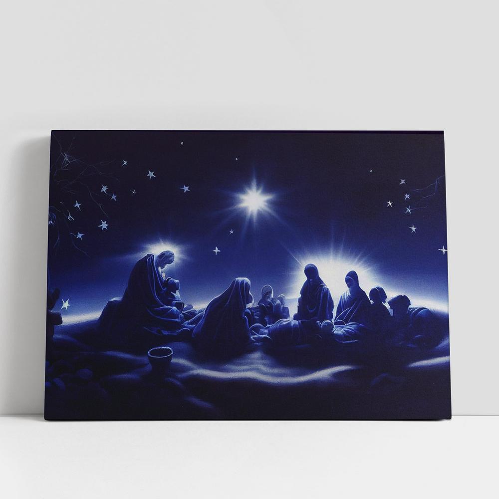 Nativity Scene Christian Gifts Christmas Canvas Pictures, Faith Art, Christian Gifts Canvas Wall Art Decor