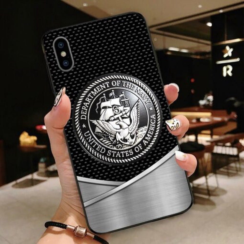 Navy Phone Case, Normal Phone Case All Over Printed United States Navy, Military Phone Cases