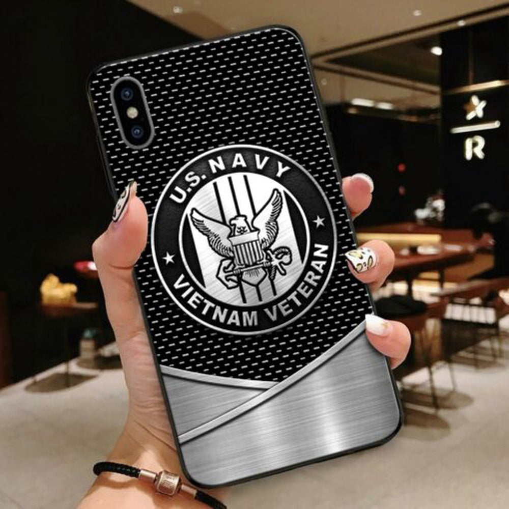 Navy Phone Case, Normal Phone Case All Over Printed United States Navy Vietnam Veteran, Military Phone Cases