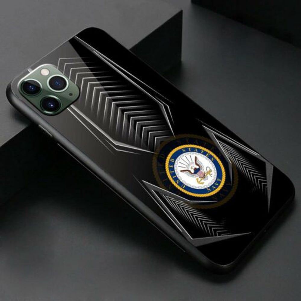 Navy Phone Case, Us Navy Armor Style Phone Case, Veteran Luminous Phone Case, Military Phone Cases