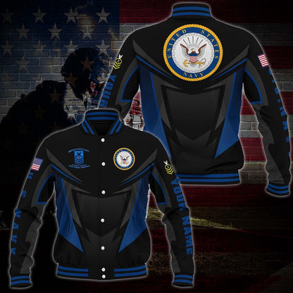 Navy Veteran Jacket, Us Navy Veteran Military Jacket Baseball Jacket Custom Shirt
