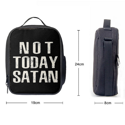 Not Today Satan Lunchbag, Christian Lunchbag