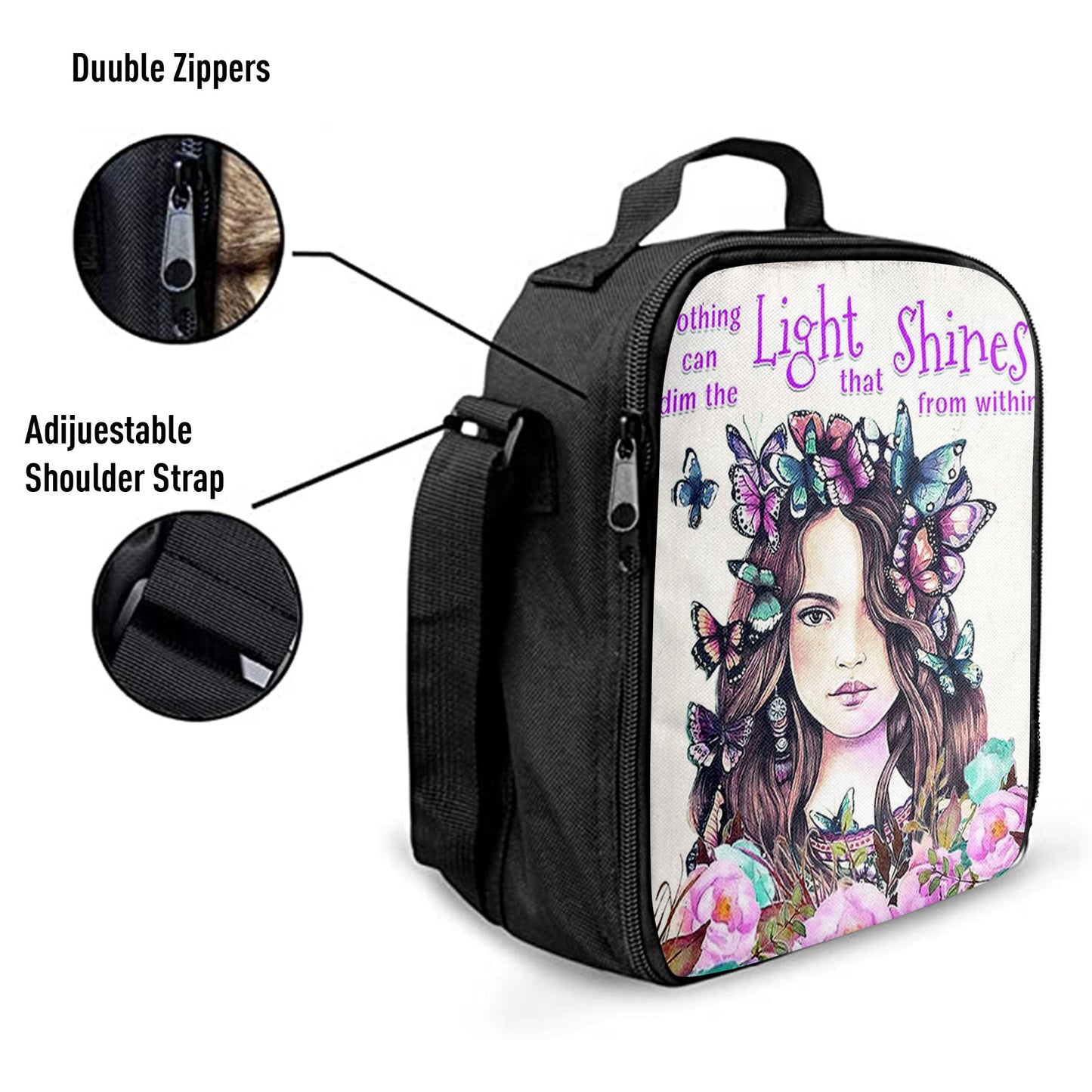 Nothing Can Dim The Light Which Shines From Within Lunchbag -Encouragement Gifts For Women