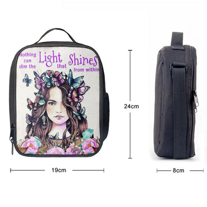 Nothing Can Dim The Light Which Shines From Within Lunchbag -Encouragement Gifts For Women