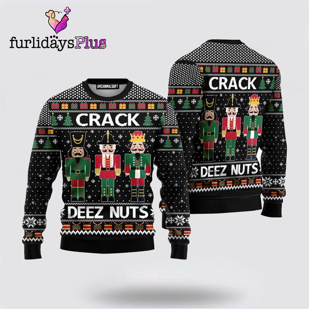 Nutcracker Black Urly Christmas Sweater ,Christmas Ugly Sweater For Men, Women