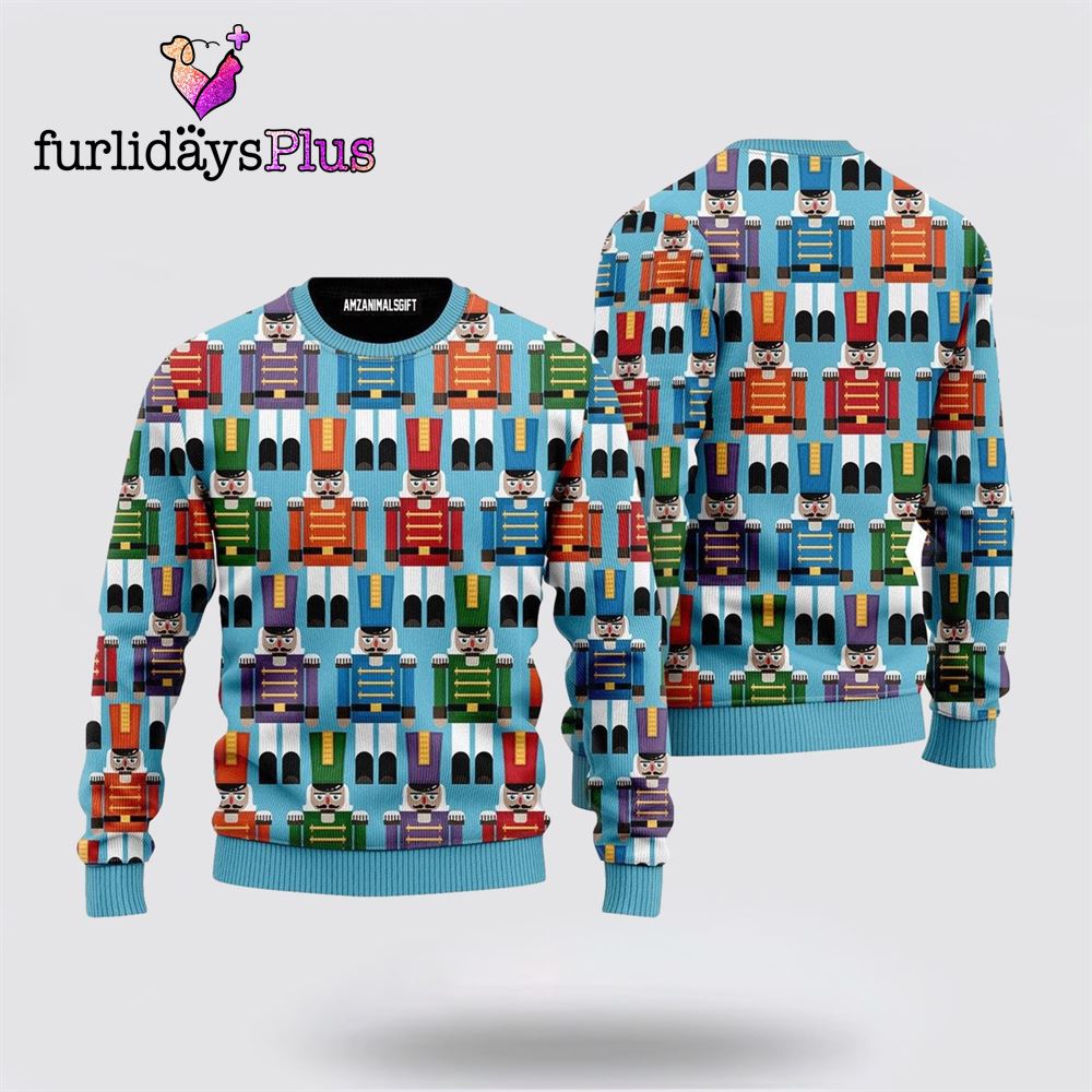 Nutcracker Soldier Ugly Sweater ,Christmas Ugly Sweater For Men, Women