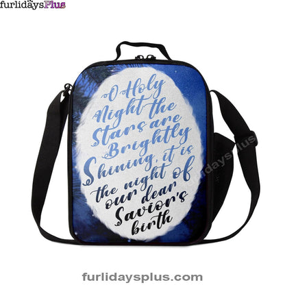 Oh Holy Night The Stars Are Brightly Shining Lunchbag, Bible Verse Lunch Bag, Scripture Lunchbag