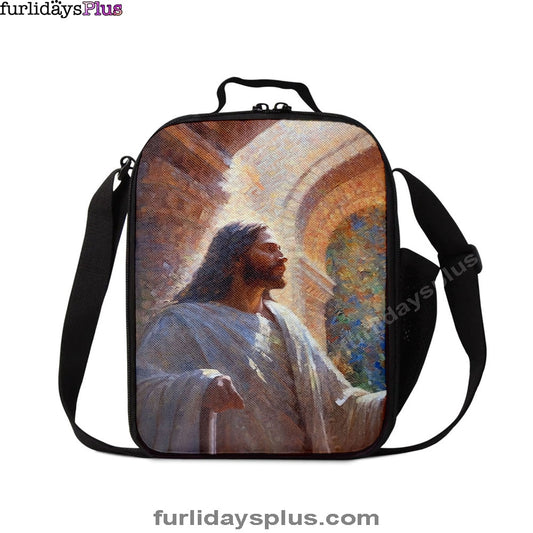 Oil Painting Of Jesus Teaching In The Temple Lunchbag, Jesus Lunch Bag, Christian Lunch Bag