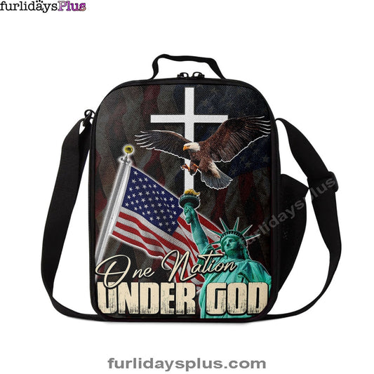 One Nation Under God Lunchbag, Jesus & Eagle Lunchbag, Jesus Lunch Bag, Christian Lunchbag