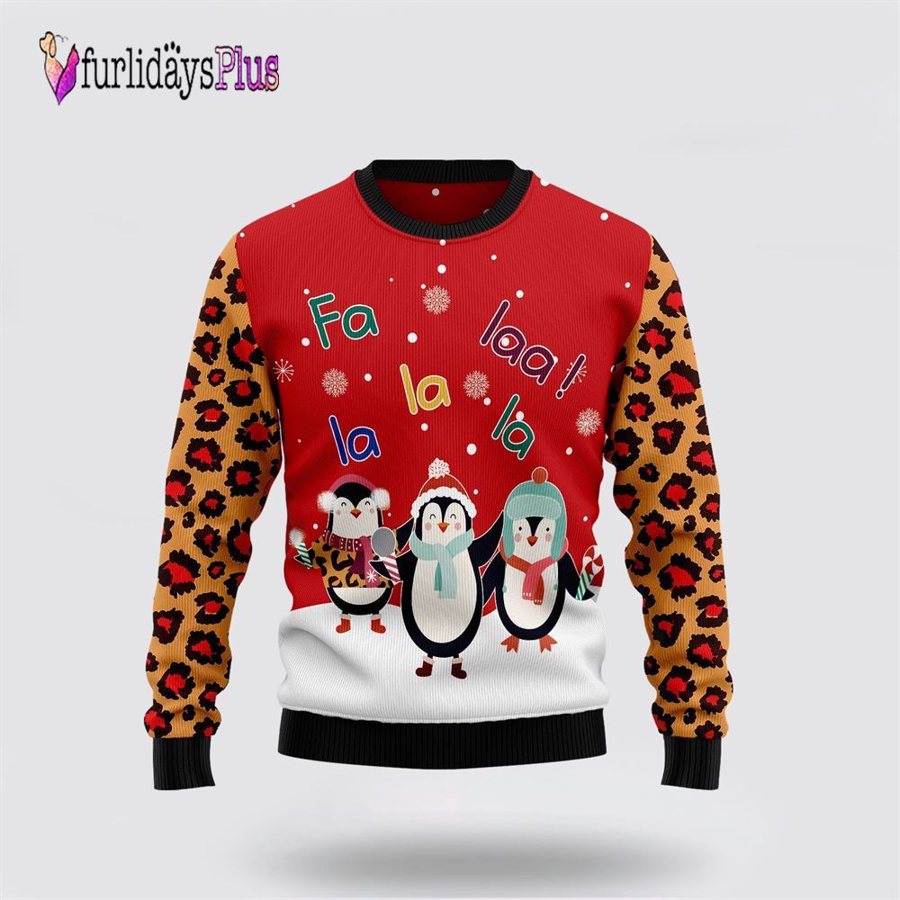 Penguin Christmas Song Ugly Christmas Sweater, Sweater Gifts For Pet Lover
