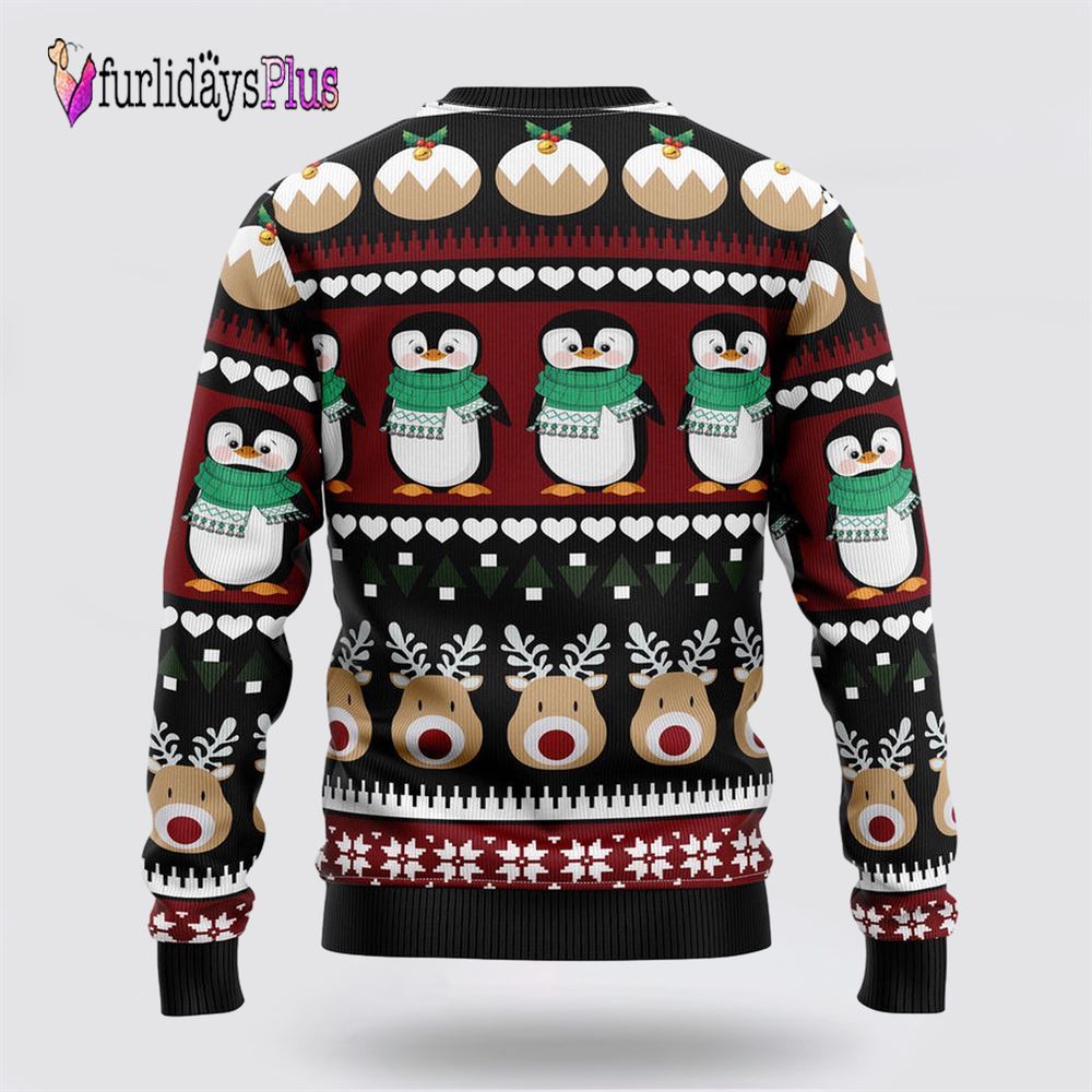 Penguin Group Ugly Christmas Sweater, Sweater Gifts For Pet Lover