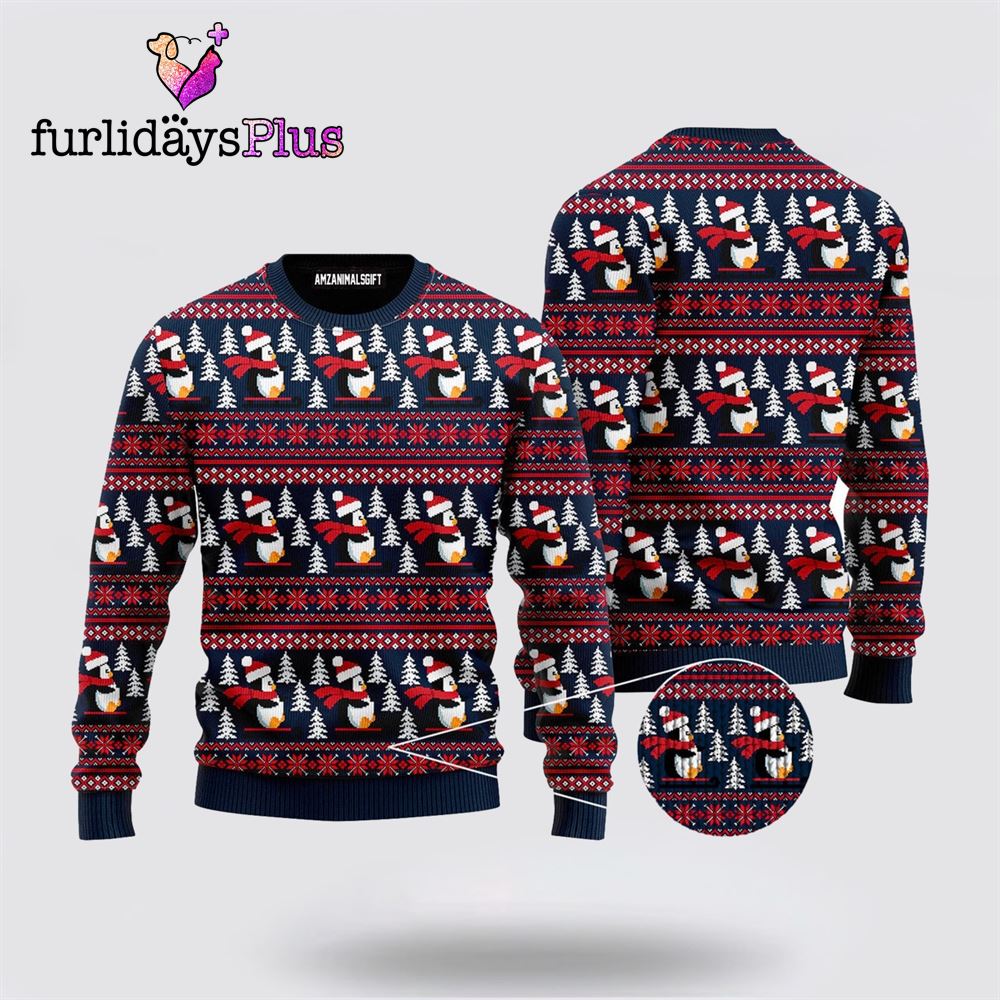 Penguins Ugly Christmas Sweater, Penguins I'm So Cool ,Christmas Ugly Sweater For Men, Women