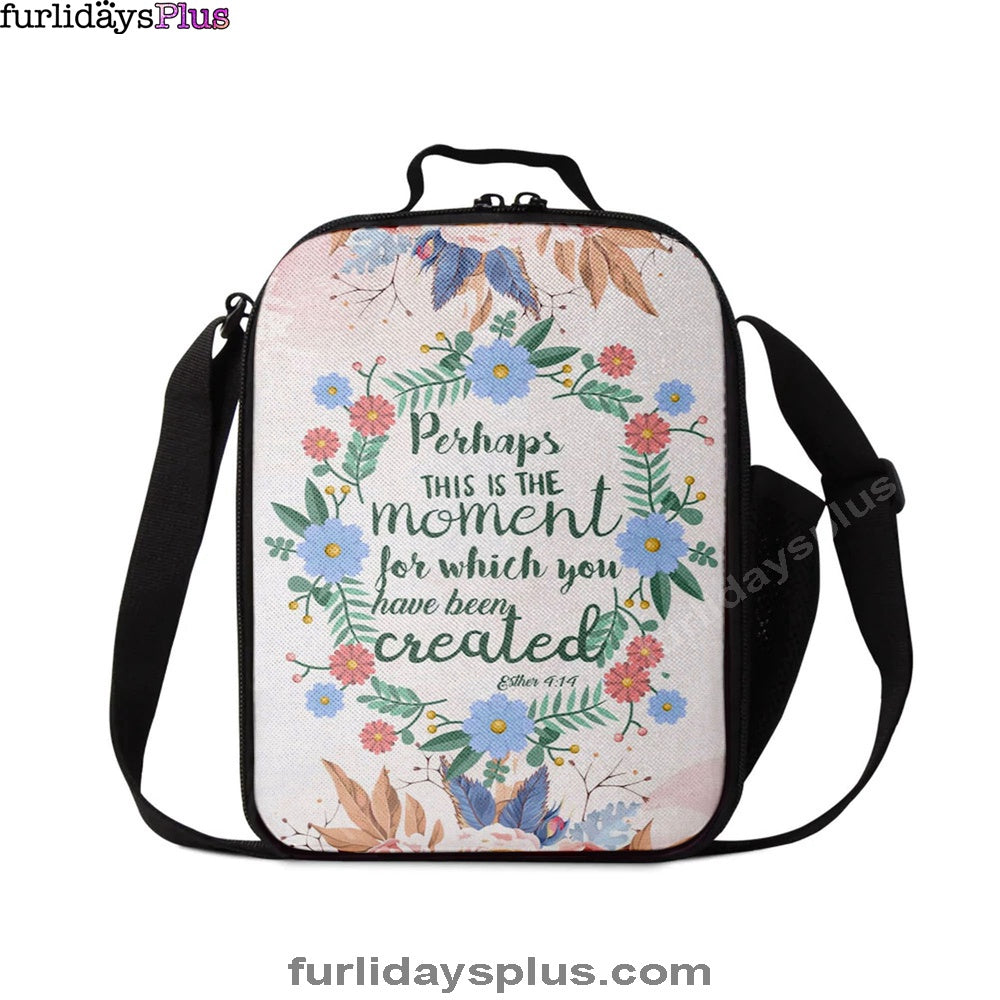 Perhaps This Is The Moment For Which You Were Created Esther 414 Lunchbag, Bible Verse Lunch Bag, Scripture Lunchbag