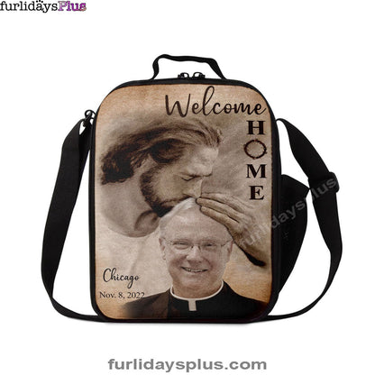 Personalized Lunchbag Safe In God's Arms, Custom Welcome Home Lunchbag, Digital File