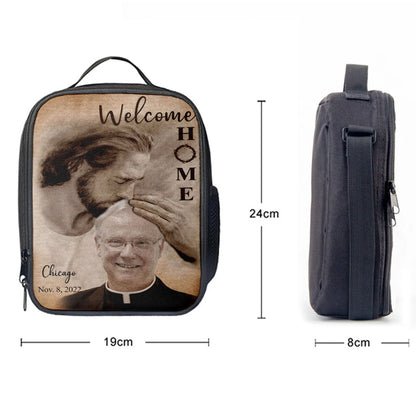 Personalized Lunchbag Safe In God's Arms, Custom Welcome Home Lunchbag, Digital File