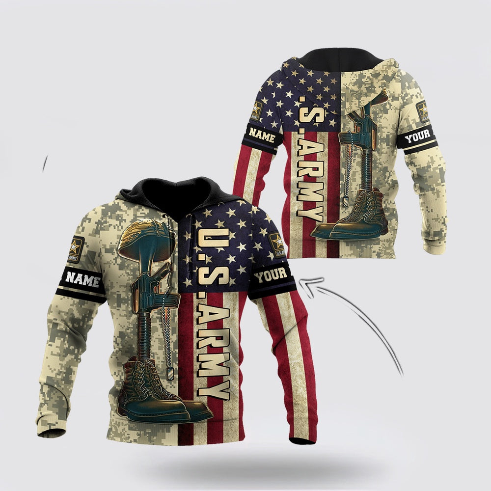 Us Army Hoodie, Personalized US Army 3D Hoodie