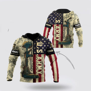 Us Army Hoodie, Personalized US Army 3D Hoodie