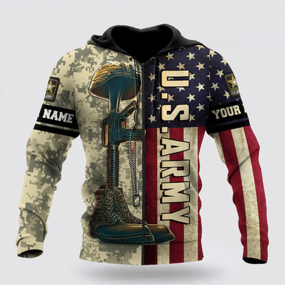 Us Army Hoodie, Personalized US Army 3D Hoodie