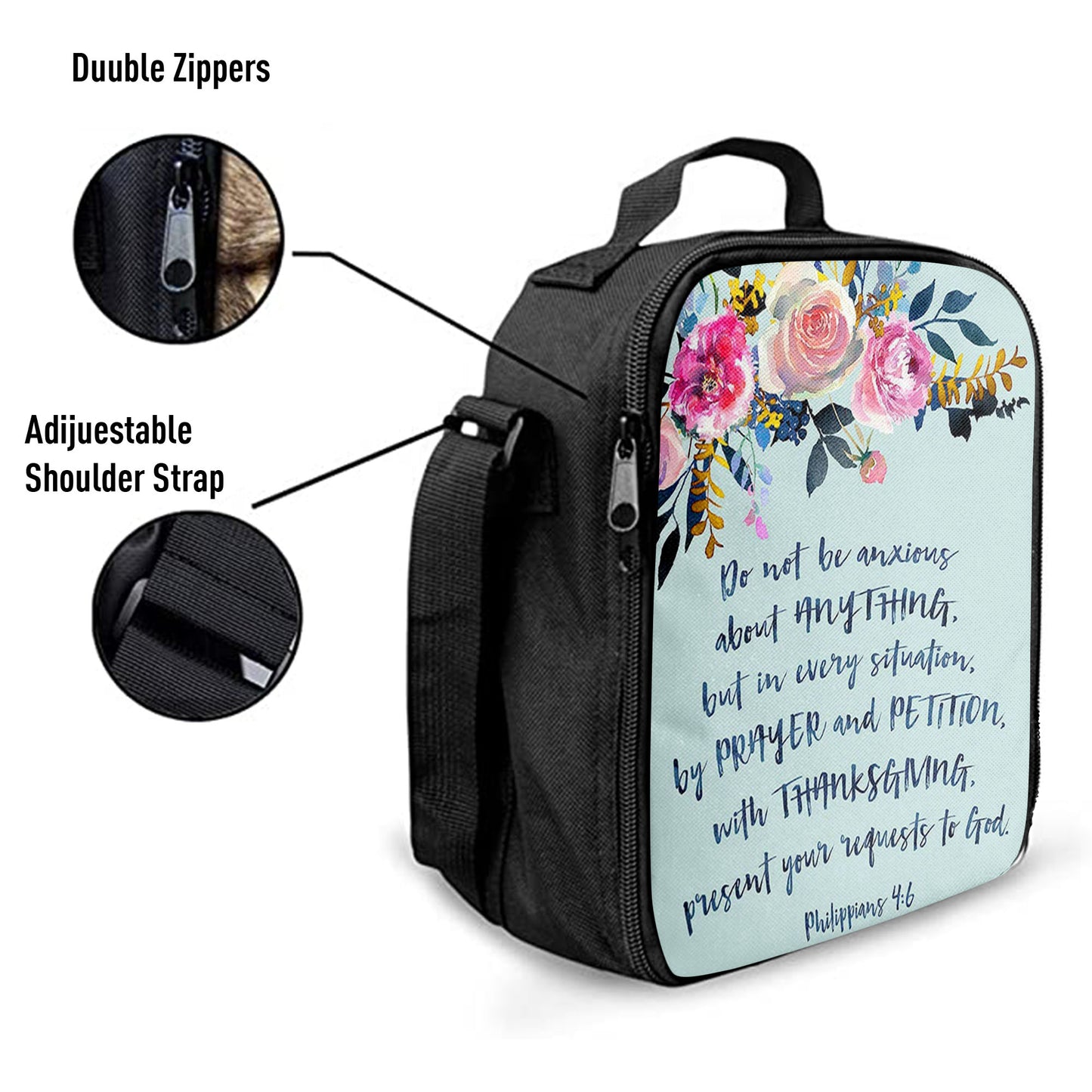 Philippians 4 6 Do Not Be Anxious About Anything Lunchbag, Christian Lunchbag