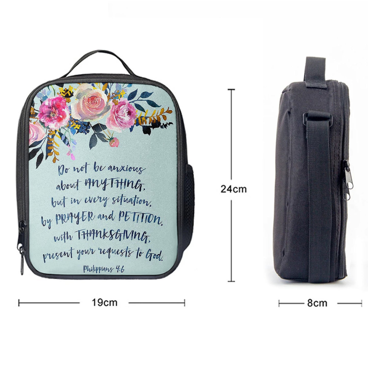 Philippians 4 6 Do Not Be Anxious About Anything Lunchbag, Christian Lunchbag